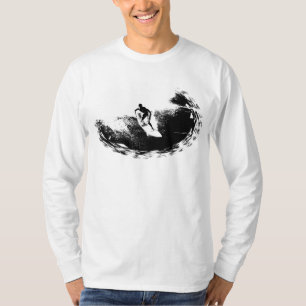 Moderne Elegante Surfer Trendy Sjabloon Pop Art T-shirt