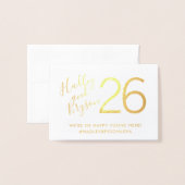 Moderne Elegante Tafelnummers ECHTE FOLIE (Voorkant met envelop)