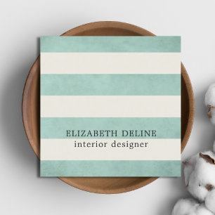 Moderne Elegante Textuur Groene Interieur Ontwerpe Vierkante Visitekaartje