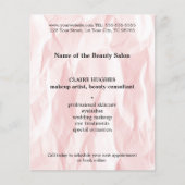 Moderne elegante textuur lichtroze makreel flyer (Voorkant)