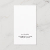 Moderne Elegante Textuur Witte Advocaat Visitekaartje (Achterkant)
