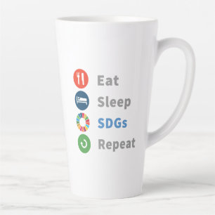 Moderne Elegante Trendy Gifts Duurzaamheid 2030 Latte Mok