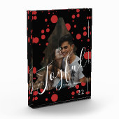 Moderne elegante trendy typografie rood 1 foto (Links)