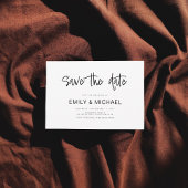 Moderne Elegante Trouw Aankondiging Save the Date