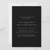 Moderne Elegante Trouw Verlovings Uitnodiging (Achterkant)