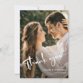Moderne Elegante Trouwkaart Bedankt Kaart Custom P (Voorkant)