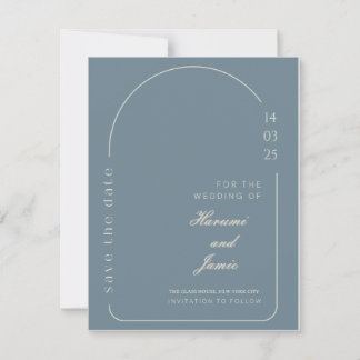 Moderne Elegante Trouwkaart om de datum te reserve Kaart