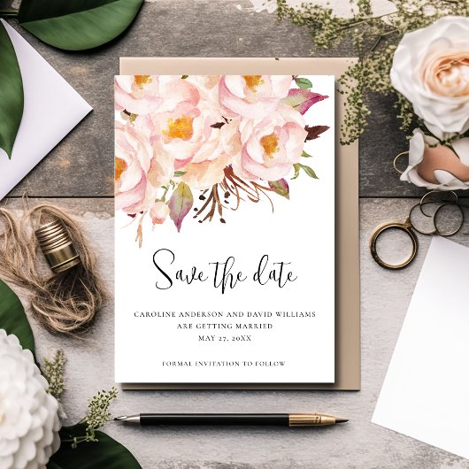 Moderne Elegante Trouwscript Save The Date