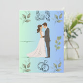 Moderne Elegante Trouwuitnodiging Template | Edita Kaart (Staand voorkant)