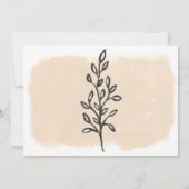 Moderne Elegante Typografie Foto Save The Date Kaa (Achterkant)