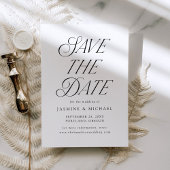 Moderne Elegante Typografie Huwelijk Save The Date