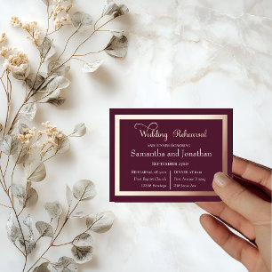 Moderne Elegante Typografie op Paarse Rozen Goud Uitnodigingen Wikkel