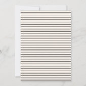 Moderne, elegante typografie zwart-wit save the date (Achterkant)