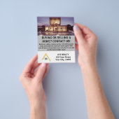 Moderne Elegante Vastgoed Promotie Flyer (Hand)