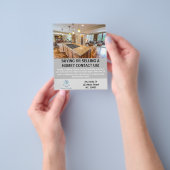 Moderne Elegante Vastgoedagent Douane Flyer (Hand)