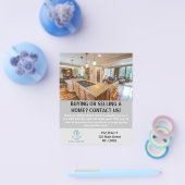 Moderne Elegante Vastgoedagent Douane Flyer (Enkel)