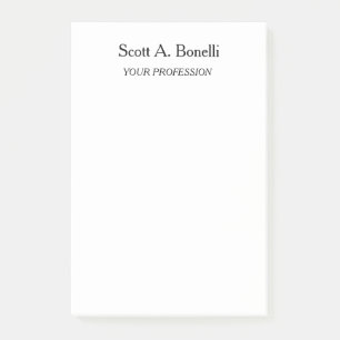 Moderne Elegante Vlakke Eenvoudige Witte Special Post-it® Notes