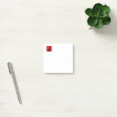 Moderne Elegante Vlakke Professionele Monogram Post-it® Notes (Kantoor)