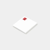 Moderne Elegante Vlakke Professionele Monogram Post-it® Notes (Schuin)