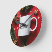 Moderne elegante wandklok - perfecte mix van stijl ronde klok (Hoek)