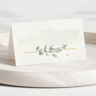 Moderne elegante Waterverf botanische groen lef