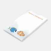 Moderne elegante Waterverf eenvoudige tropische vi Post-it® Notes (Schuin)