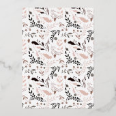 Moderne elegante Waterverf Prettige feestdagen nie (Achterkant)