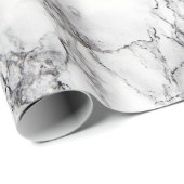 moderne elegante witte marmer cadeaupapier (Rol Hoek)