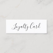 Moderne elegante witte schoonheidssalon klantenkaartje (Voorkant)