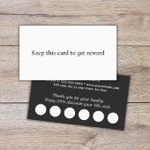 Moderne elegante zwart witte salon klantenkaartje