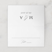 Moderne Elegante Zwarte Script Trouw (Buitenkant ongevouwen)