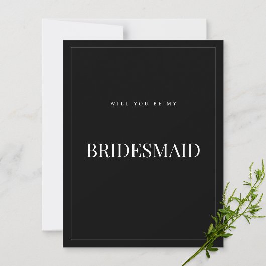 Moderne & Elegante Zwarte Uitnodigingskaart voor B Save The Date