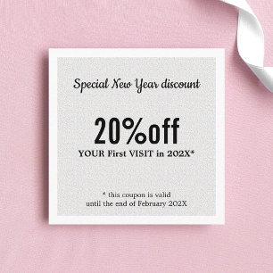 Moderne Elegante Zwarte Witte Schoonheid Kortingskaartje