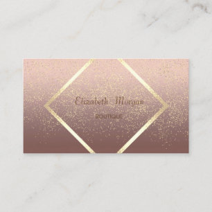Moderne Elegantie ,Gouden Lijst,Confetti Visitekaartje