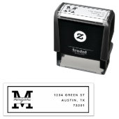 Moderne elegantie | Retouradres Rubberen stempel (In situ)