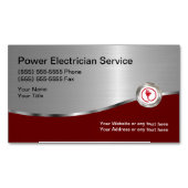 Moderne elektricien Visitekaartje magneten (Voorkant)