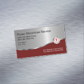 Moderne elektricien Visitekaartje magneten (Voorbeeld)