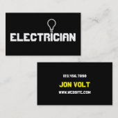 Moderne elektriciteitsmaatschappij visitekaartje (Voorkant / Achterkant)