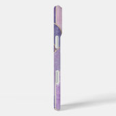 Moderne Eligant Retro Lijn Monogram Case-Mate iPhone Case (Achterkant / Rechts)