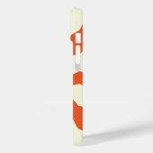 Moderne Eligant Retro Lijn Monogram Case-Mate iPhone Case (Achterkant / Links)