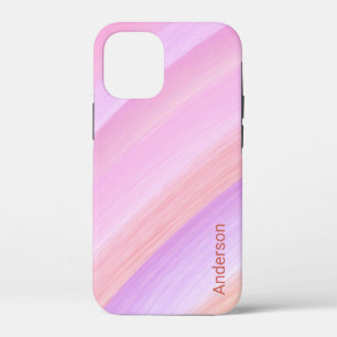 Moderne Eligante Retro Lijn Monogram iPhone 12 Mini Hoesje