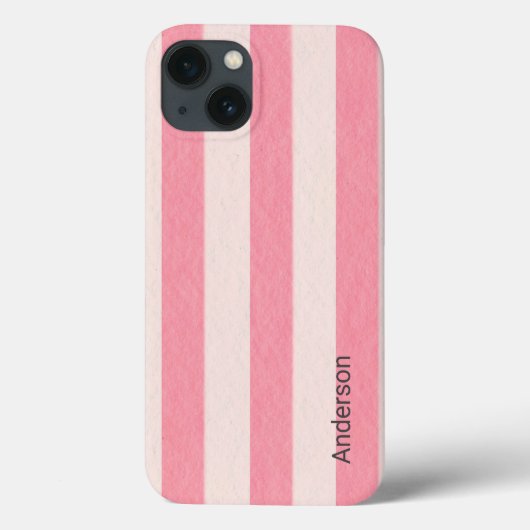 Moderne Eligante Retro Lijn Monogram Case-Mate iPhone Case (Achterkant)
