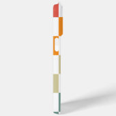 Moderne Eligante Retro Lijn Monogram Case-Mate iPhone Case (Achterkant / Rechts)