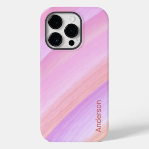Moderne Eligante Retro Lijn Monogram Case-Mate iPhone 14 Pro Hoesje