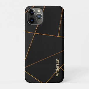 Moderne Eligante Retro Lijn Monogram iPhone 11 Pro Hoesje