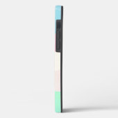 Moderne Eligante Retro Lijn Monogram Case-Mate iPhone Case (Achterkant / Links)