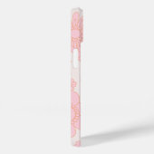 Moderne Eligante Retro Lijn Monogram Case-Mate iPhone Case (Achterkant / Rechts)