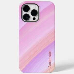 Moderne Eligante Retro Lijn Monogram Case-Mate iPhone 14 Pro Max Hoesje