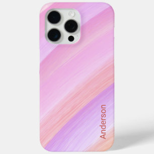 Moderne Eligante Retro Lijn Monogram iPhone 15 Pro Max Hoesje