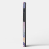 Moderne Eligante Retro Lijn Monogram Case-Mate iPhone Case (Achterkant / Links)